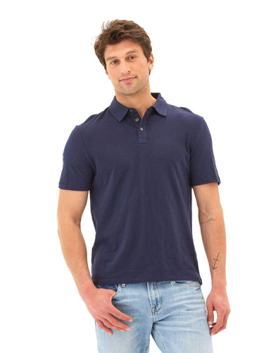 Slub Jersey Polo Mens Tops Tshirt Short Polo Threads 4 Thought