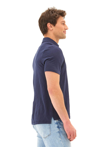 Slub Jersey Polo Mens Tops Tshirt Short Polo Threads 4 Thought