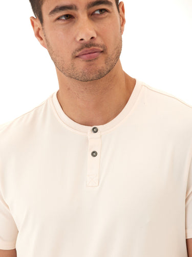 Frederick Luxe Jersey 2 Button Henley Mens Tops Tshirt Short Henley Threads 4 Thought