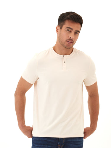 Frederick Luxe Jersey 2 Button Henley Mens Tops Tshirt Short Henley Threads 4 Thought