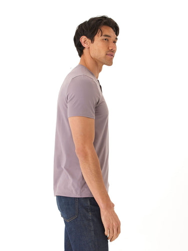 Frederick Luxe Jersey 2 Button Henley Mens Tops Tshirt Short Henley Threads 4 Thought