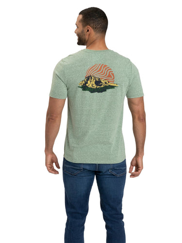 Mountain Crest Triblend Graphic Tee Mens Tops Tshirt Short Threads 4 Thought