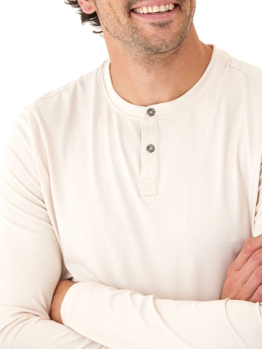 Frederick Luxe Jersey Long Sleeve Henley Mens Tops Tshirt Long Henley Threads 4 Thought