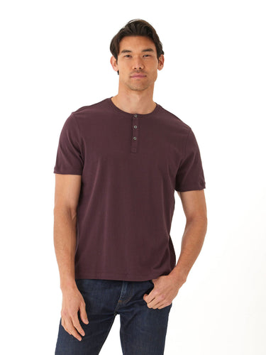 Chester Organic Cotton Henley Mens Tops Tshirt Short Henley Threads 4 Thought
