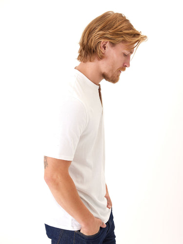 Chester Classic Jersey Contrast Henley Mens Tops Tshirt Short Threads 4 Thought