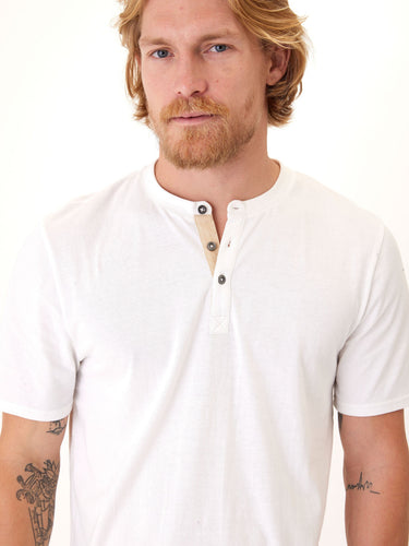 Chester Classic Jersey Contrast Henley Mens Tops Tshirt Short Threads 4 Thought