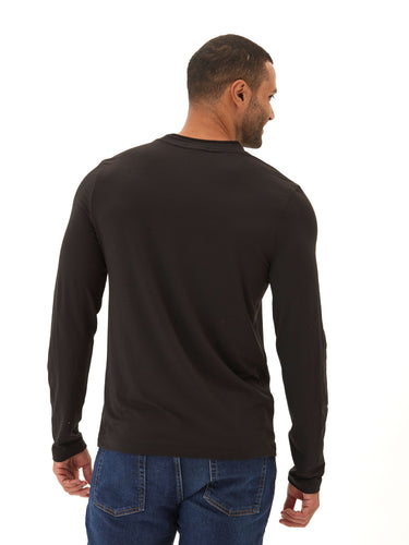 Parker Heather Luxe Jersey Double Rib Long Sleeve Crew Threads 4 Thought