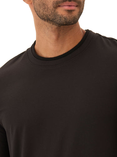 Parker Heather Luxe Jersey Double Rib Long Sleeve Crew Threads 4 Thought