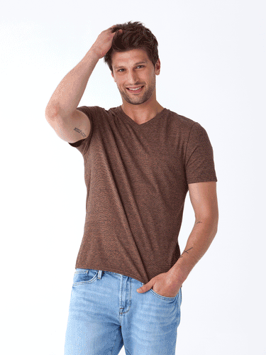 Black Fleck Triblend Tee Mens Tops Tshirt Short Threads 4 Thought