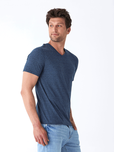 Black Fleck Triblend Tee Mens Tops Tshirt Short Threads 4 Thought