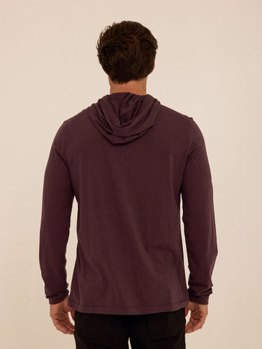 Triblend Embroidery Hoodie Tee Mens Tops Tshirt Long Threads 4 Thought