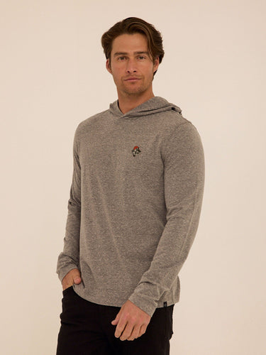 Triblend Embroidery Hoodie Tee Mens Tops Tshirt Long Threads 4 Thought