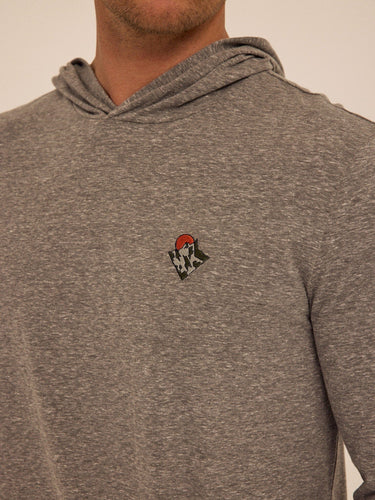 Triblend Embroidery Hoodie Tee Mens Tops Tshirt Long Threads 4 Thought