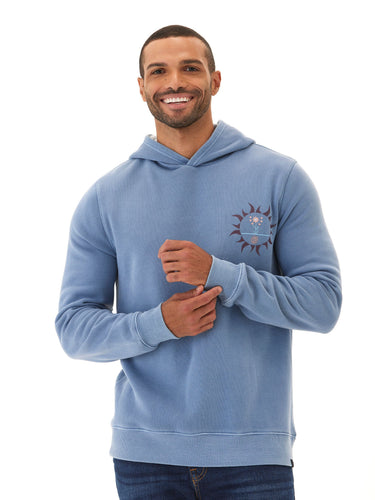 Mineral Wash Sun Love Graphic Pullover Hoodie Mens Outerwear Sweatshirt Threads 4 Thought