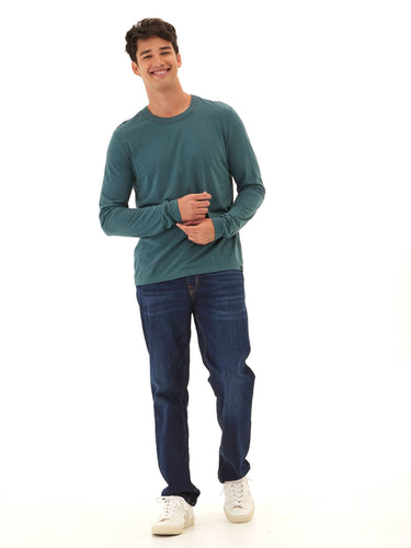 Tucker Triblend Long Sleeve Crew Mens Tops Tshirt Long Threads 4 Thought