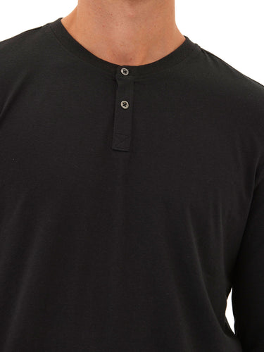 Austin Triblend 2 Button Long Sleeve Henley Mens Tops Tshirt Long Henley Threads 4 Thought