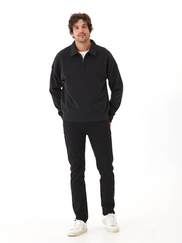 Gabe Triblend Fleece 1/4 Zip Polo Mens Outerwear Sweatshirt Threads 4 Thought
