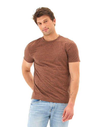 Black Fleck Triblend Crew Mens Tops Tshirt Short Threads 4 Thought