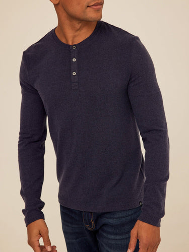 Elias Sweater Knit Long Sleeve Henley Mens Outerwear Sweater Threads 4 Thought