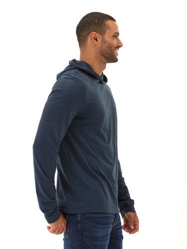 Triblend Waves Embroidery Hoodie Tee Mens Tops Tshirt Long Threads 4 Thought