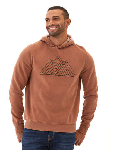 Mineral Wash Graphic Hoodie Mens Outerwear Sweatshirt Threads 4 Thought
