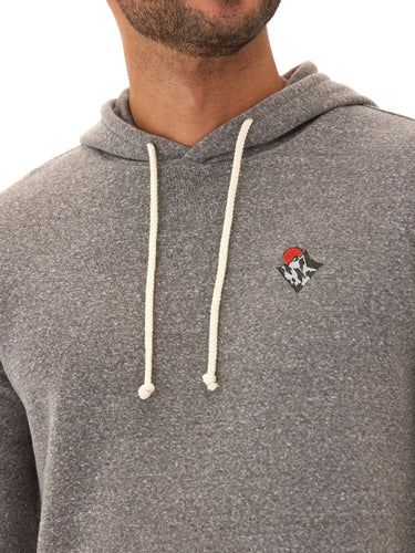 Embroidered Triblend Fleece Hoodie Mens Outerwear Sweatshirt Threads 4 Thought