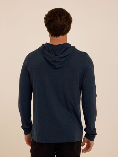 Triblend Embroidery Hoodie Tee Mens Tops Tshirt Long Threads 4 Thought