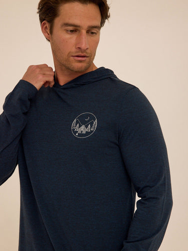Triblend Embroidery Hoodie Tee Mens Tops Tshirt Long Threads 4 Thought