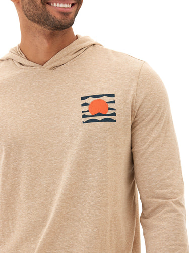 Setting Sun Graphic Triblend Jersey T-Shirt Hoodie Mens Outerwear Sweatshirt Threads 4 Thought