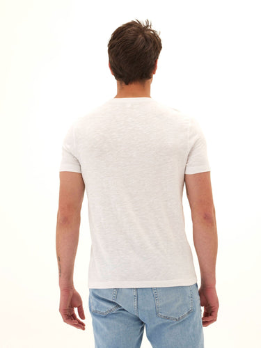 Soloman Slub Linen Short Sleeve Crew Tee Mens Tops Tshirt Short Threads 4 Thought