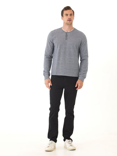 Charles Eco Double Knit Henley Mens Tops Tshirt Long Henley Threads 4 Thought
