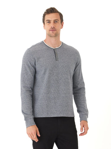 Charles Eco Double Knit Henley Mens Tops Tshirt Long Henley Threads 4 Thought