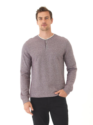 Charles Eco Double Knit Henley Mens Tops Tshirt Long Henley Threads 4 Thought