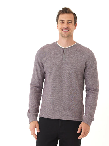 Charles Eco Double Knit Henley Mens Tops Tshirt Long Henley Threads 4 Thought