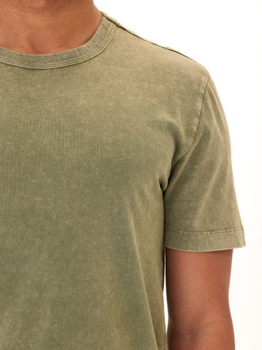Shawn Mineral Wash Eco Cotton Jersey Crew Tee Mens Tops Tshirt Short Threads 4 Thought