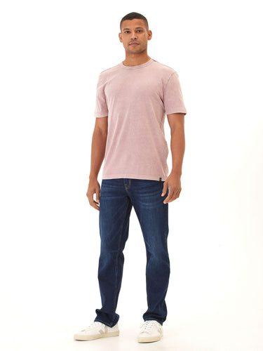 Shawn Mineral Wash Eco Cotton Jersey Crew Tee Mens Tops Tshirt Short Threads 4 Thought