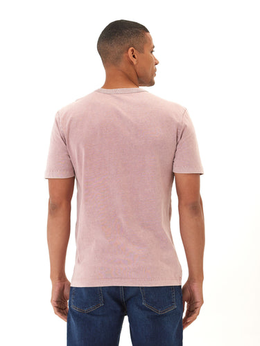 Shawn Mineral Wash Eco Cotton Jersey Crew Tee Mens Tops Tshirt Short Threads 4 Thought