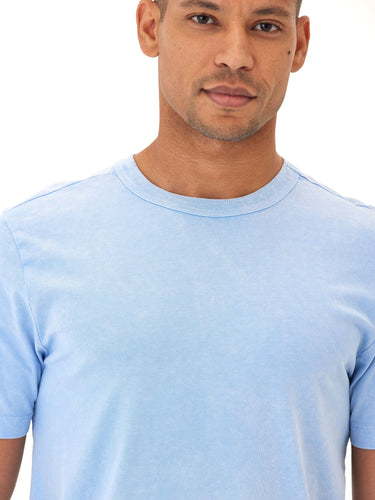 Shawn Mineral Wash Eco Cotton Jersey Crew Tee Mens Tops Tshirt Short Threads 4 Thought