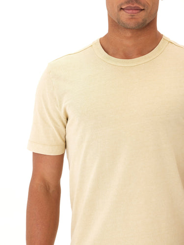 Shawn Mineral Wash Eco Cotton Jersey Crew Tee Mens Tops Tshirt Short Threads 4 Thought