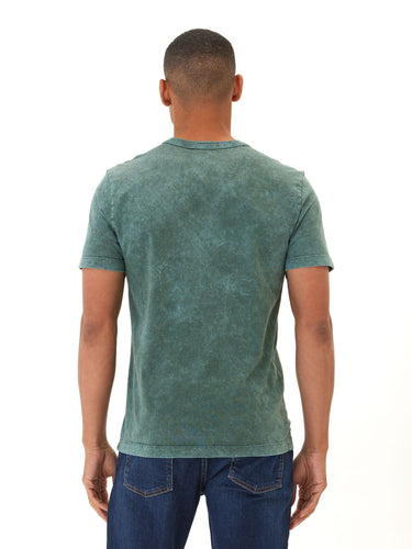 Shawn Mineral Wash Eco Cotton Jersey Crew Tee Mens Tops Tshirt Short Threads 4 Thought