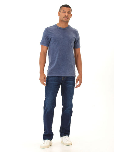 Shawn Mineral Wash Eco Cotton Jersey Crew Tee Mens Tops Tshirt Short Threads 4 Thought