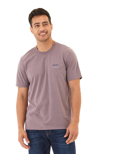 Kea Wave Embroidery Soft Wash Jersey Crew Tee Mens Tops Tshirt Short Threads 4 Thought