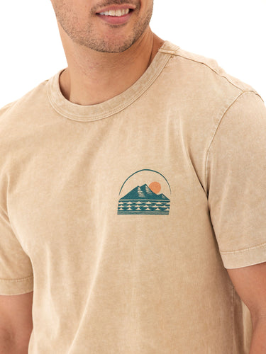 Shoreline Graphic Mineral Wash Jersey Crew Tee Threads 4 Thought