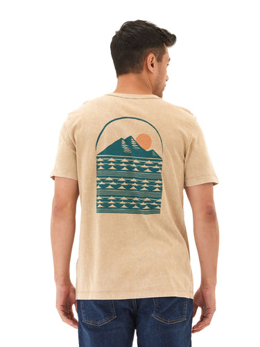 Shoreline Graphic Mineral Wash Jersey Crew Tee Threads 4 Thought