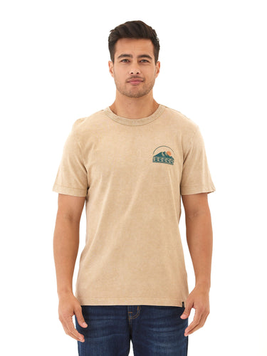 Shoreline Graphic Mineral Wash Jersey Crew Tee Threads 4 Thought