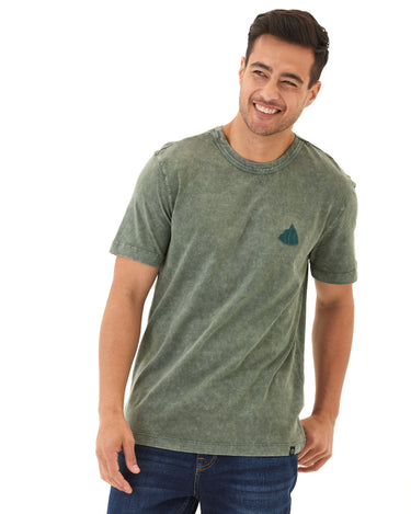 Mineral Wash Graphic Tee Mens Tops Tshirt Short Threads 4 Thought