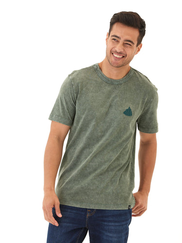 Mineral Wash Graphic Tee Mens Tops Tshirt Short Threads 4 Thought