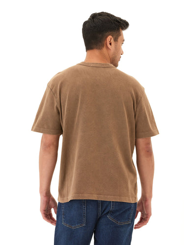 Johnny Relaxed Fit Heavyweight Mineral Wash Jersey Tee Mens Tops Tshirt Short Threads 4 Thought