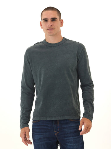 Johnny Relaxed Fit Mineral Wash Mediumweight Jersey Long Sleeve Tee Threads 4 Thought