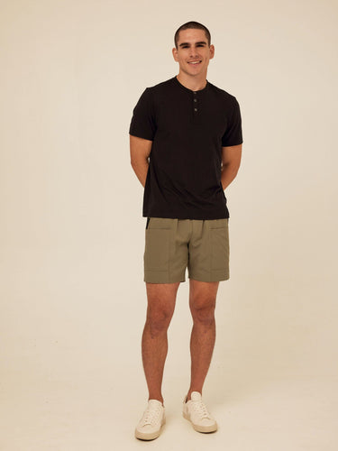 Shayne Luxe Jersey Henley Mens Tops Tshirt Short Henley Threads 4 Thought